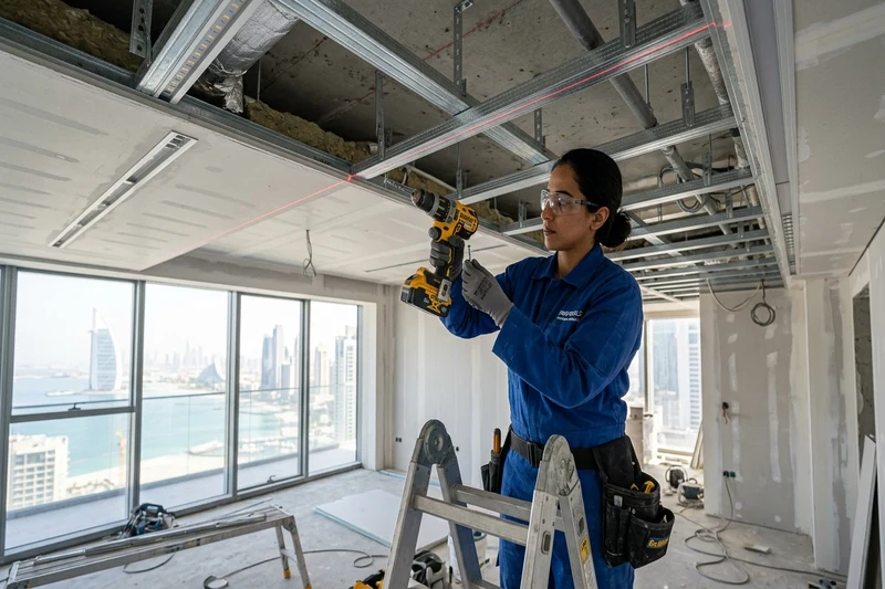 False Ceiling & Ceiling Lights in Dubai Action 3